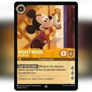 Mickey Mouse 🔥 Disneyland 🔥 Disney Lorcana Trading Card TCG